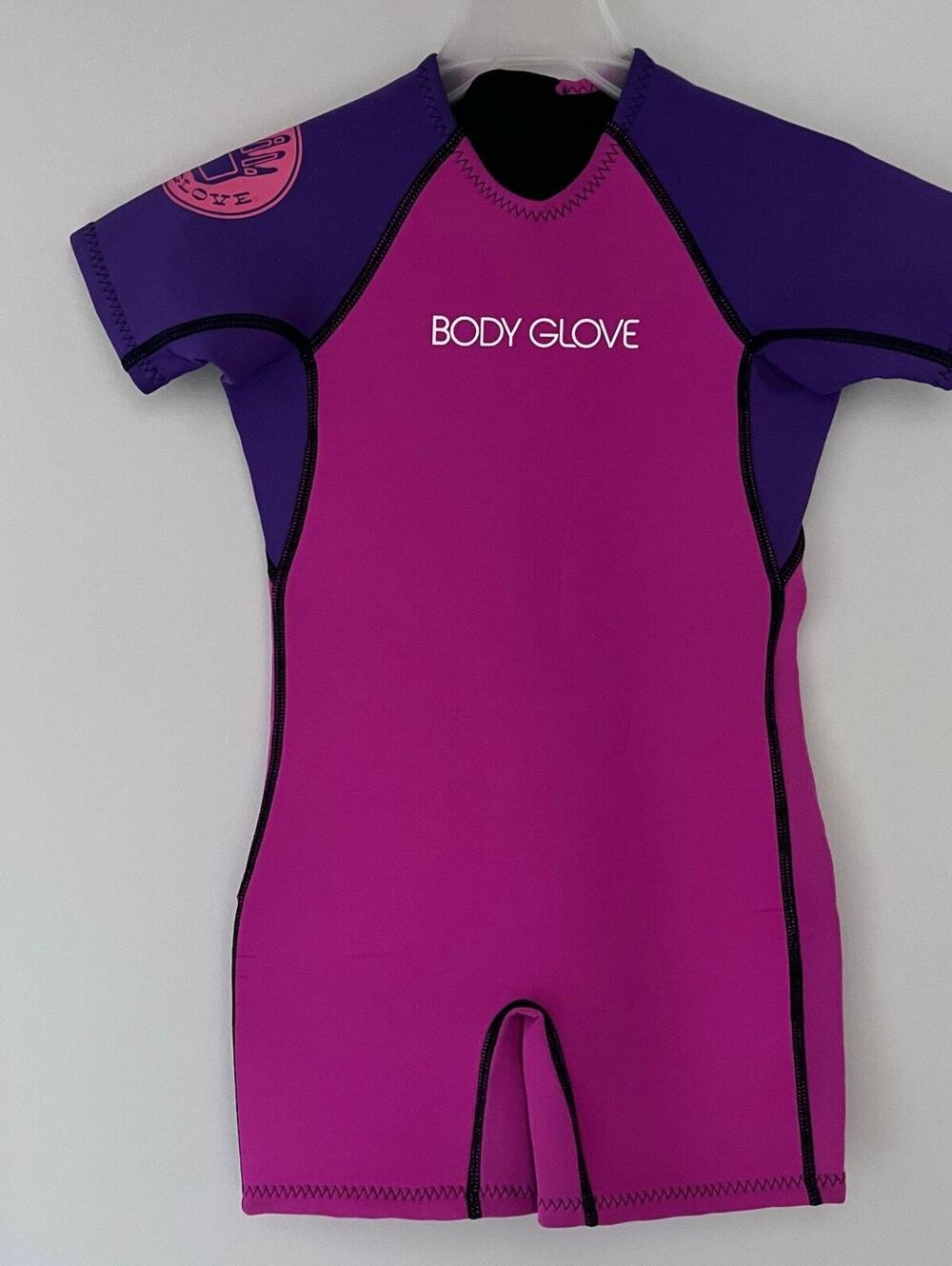 Body Glove Kids Shorty Wetsuit Pink Purple Child Large Surf Swim Suit